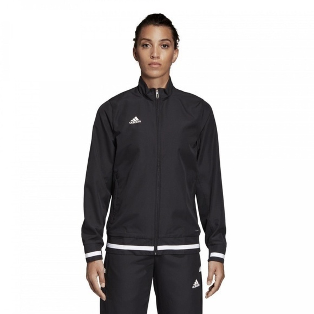 NWOT Adidas Team 19 Woven jacket black logo Women Large multi-sport activewear
